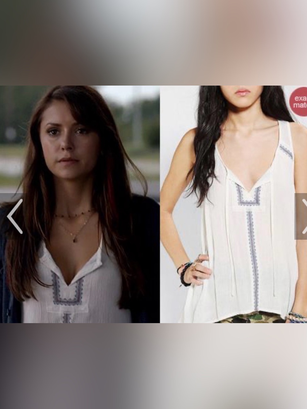 ASO Elena Gilbert Ecote Cirrus tank